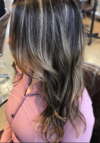 Dark Mushroom Brown With Ash Blonde Foils -What Are Cool Tones In Hair Color