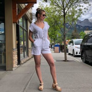 Romper Outfits with Leather Slides and Clogs